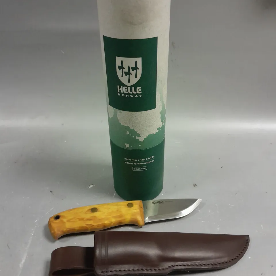 BOXED HELLE NORWAY OUTDOOR KNIFE 