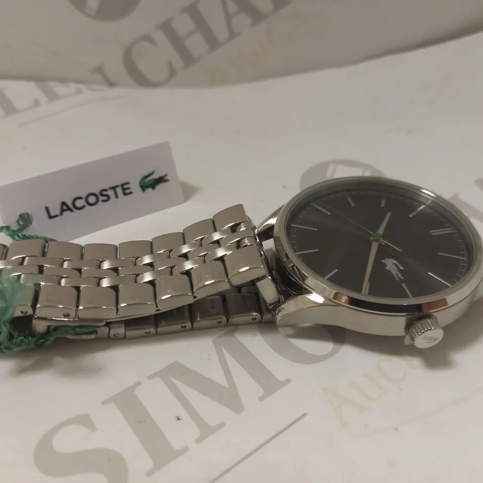 LACOSTE VIENNA STAINLESS STEEL BRACELET BLUE DIAL MENS WATCH RRP £139