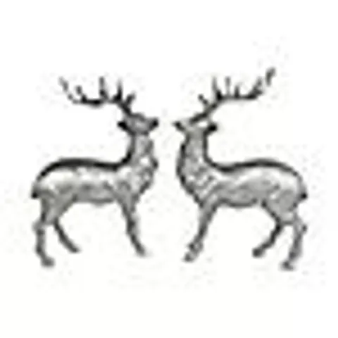 HOME STORIES SET OF 2 STAG DECORATIONS