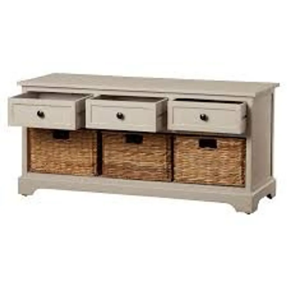 BOXED CLEVEDON WOOD STORAGE BENCH (1 BOX)