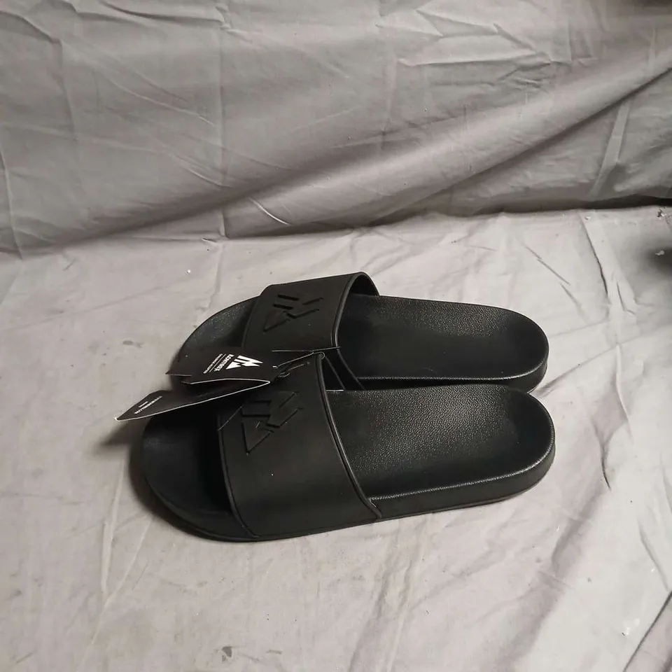 MONTREX BLACK SLIDE SANDALS – size uk 9