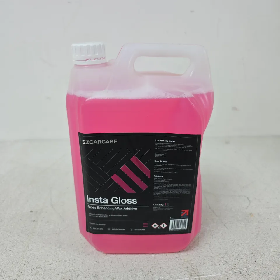 EZCARCARE INSTA GLOSS ENHANCING WAX ADDITIVE (5L)