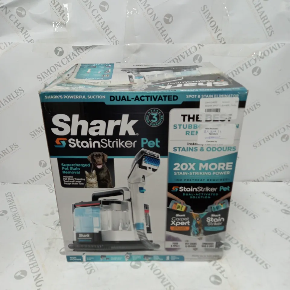 BOXED SHARK STAIN STRIKER PET SPOT CLEANER PX200UKT