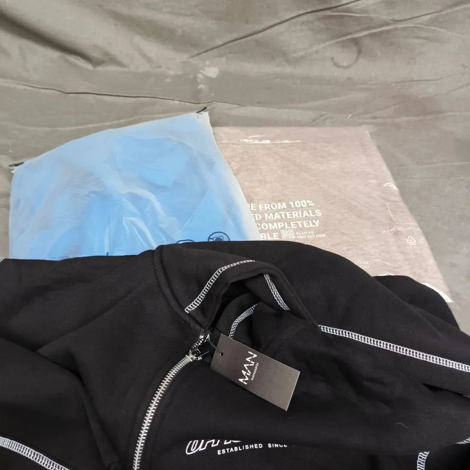 APPROXIMATELY 25 ASSORTED CLOTHING PRODUCTS IN VARIOUS STYLES & SIZES TO INCLUDE PANTS, T-SHIRTS, DRESSES ETC