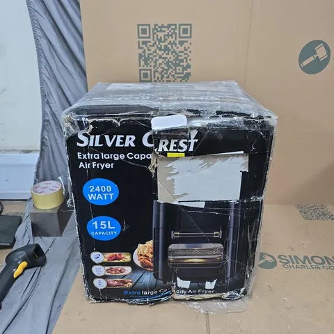SILVER CREST EXTRA LARGE CAPACITY AIR FRYER – 15L, 2400W