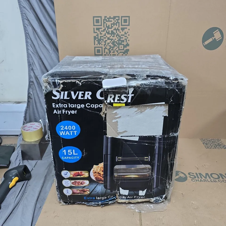SILVER CREST EXTRA LARGE CAPACITY AIR FRYER – 15L, 2400W