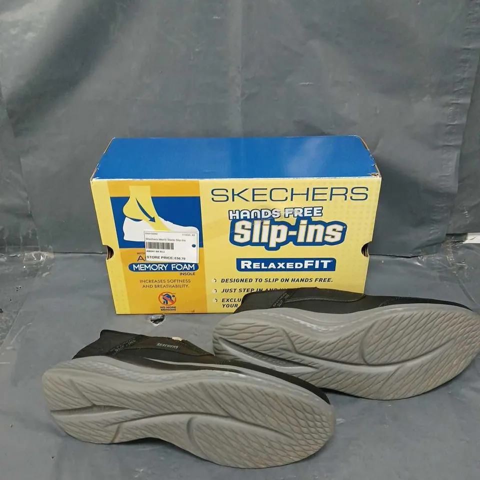 BOXED PAIR OF SKETCHERS MENS SLADE SLIP-INS SIZE 10