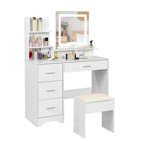 BOXED BREIANA DRESSING TABLE WITH MIRROR (2 BOXES)