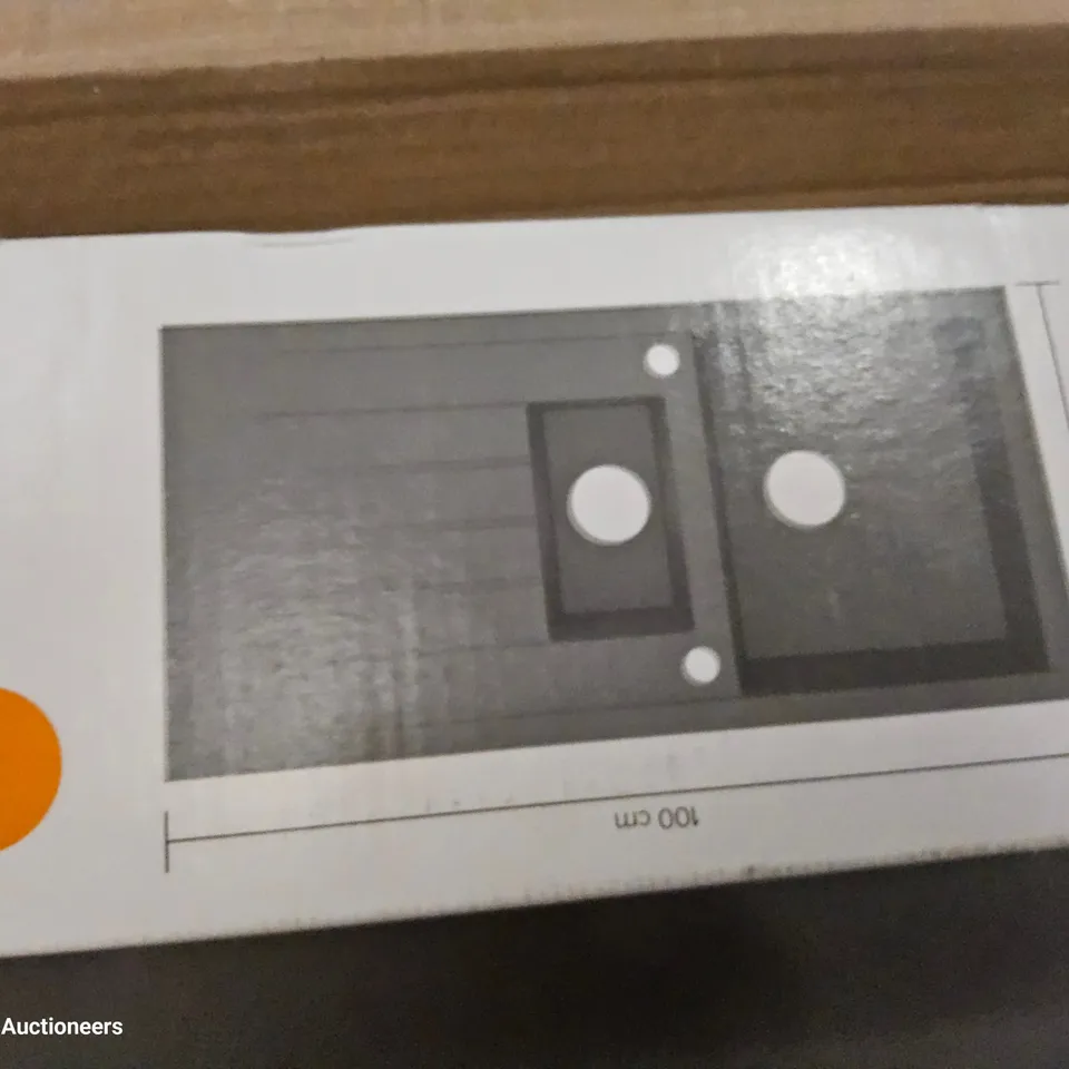 BOXED ISING GREY RES8N 1.5 BOWL SINK & DRAINER 