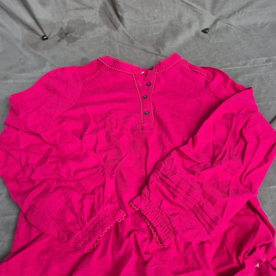 BODEN PINK CROPPED TOP SIZE 12
