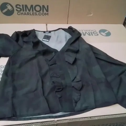 BOXED BRAND NEW APPROXIMATELY 2 SIMPLY BE TIE NECK BLOUSE SIZE 10 KHAKI