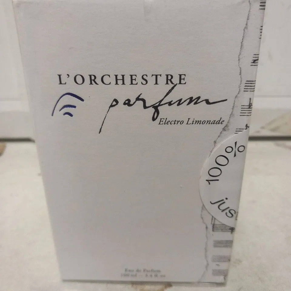 BOXED AND SEALED L'ORCHESTRE PARFUM ELECTRO LIMONADE EAU DE PARFUM 100ML