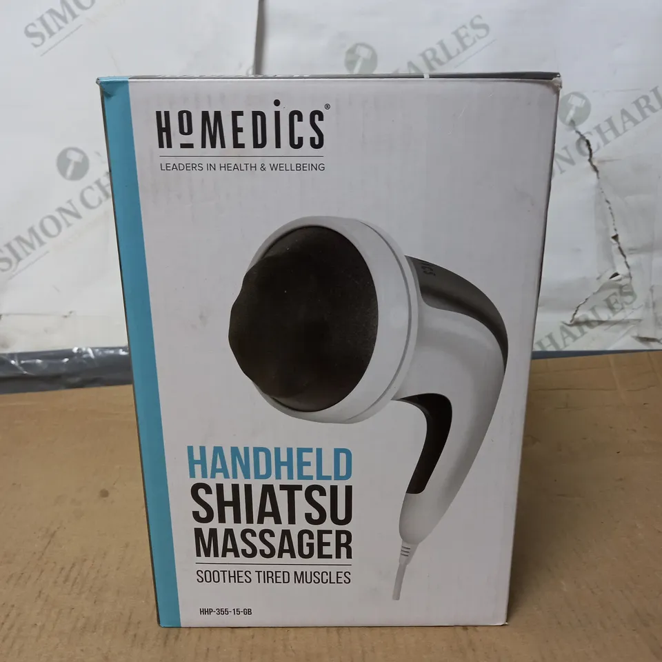 BOXED HOMEDICS HANDHELD SHIATSU MASSAGER