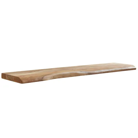 WOHNLING WL6.515 WALL SHELF WITH LIVE EDGE ACACIA WOOD 120 CM X 26 CM X 4 CM