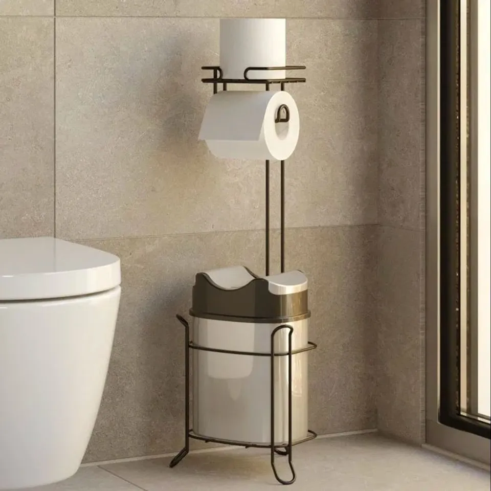 BOXED FREE STANDING TOILET ROLL HOLDER