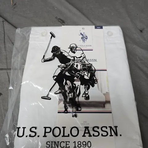 US POLO ASSN BRIGHT WHITE BEDDING SET - KING 