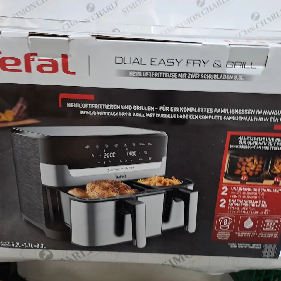BOXED TEFAL DUAL EASY FRY & GRILL 