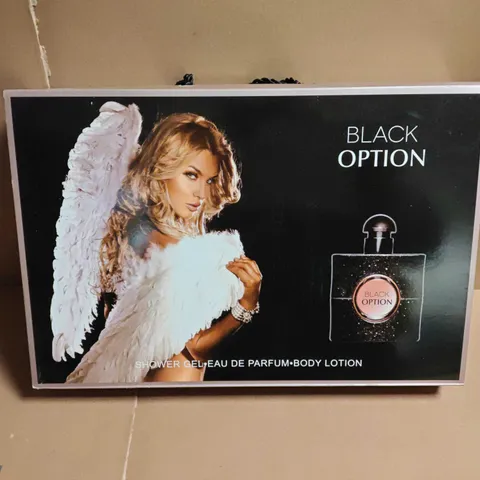 BLACK OPTION 5-PIECE BEAUTY SET TO INCLUDE EAU DE PARFUM AND BODY LOTION