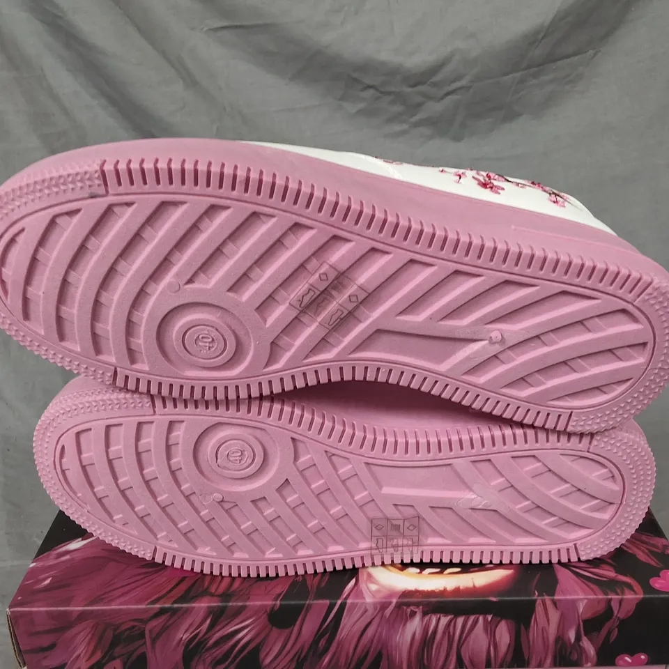BOXED KOI MORNING SAKURA PLATFORM TRAINERS - UK 7