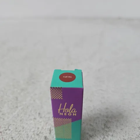 BOX OF APPROXIMATELY 12 X HOLA NEON LIPSTICK BALM SHADE CALL ME - 3.5G