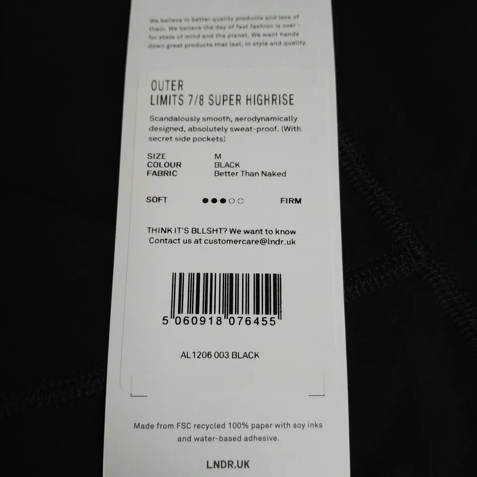 LNDR OUTER LIMIT 7/8 SUPER HIGH-RISE LEGGINGS - M