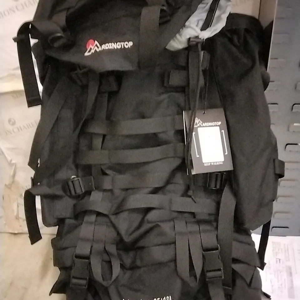 BRAND NEW MARDINGTOP ADVENTURE 65+10L HIKING BACKPACK BLACK RRP £129.99