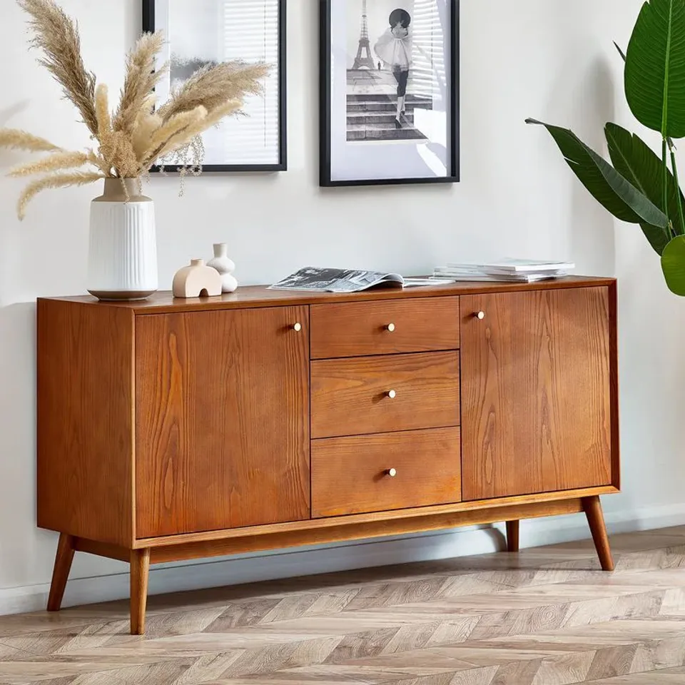 BOXED JULIAN BOWEN LOWRY LARGE SIDEBOARD - ACORN (1 BOX)