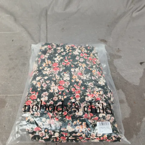 NOBODY'S CHILD MAUD MIDI DRESS VINTAGE GREEN – UK6