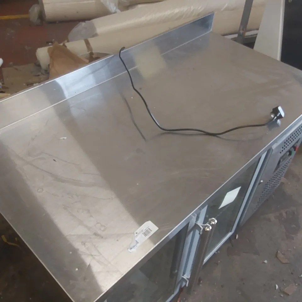 BLIZZARD HBC2CRXX REFRIGERATED PREP COUNTER WITH GLASS DOORS