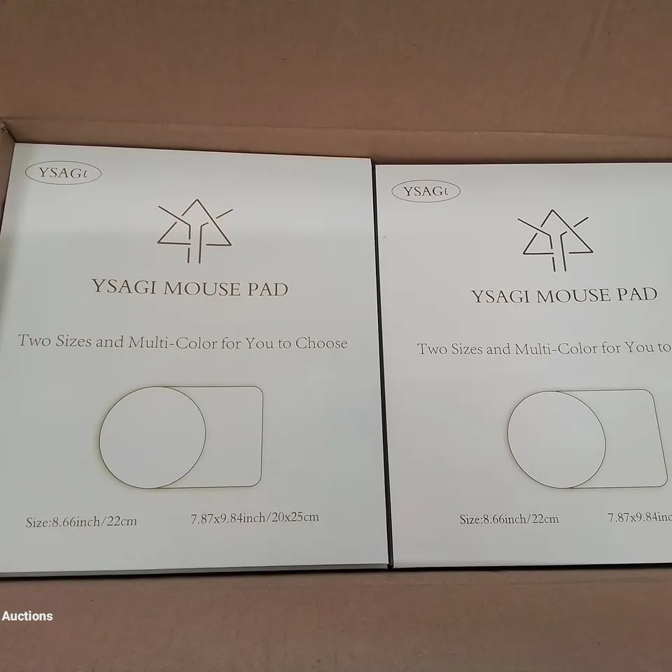 BOX OF APPROXIMATELY 90 BOXED MOUSE PADS (COLOURS MAY VARY)