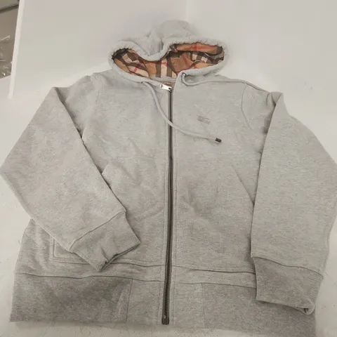 BURBERRY HOODIE JACKET – GREY, BURBERRY LONDON ENGLAND, SIZE S