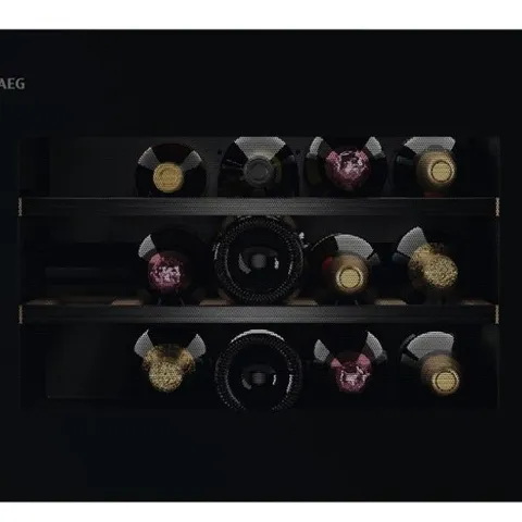 AEG NKW8P21KAB BUILT IN DROP DOOR WINE COOLER GLOSS BLACK