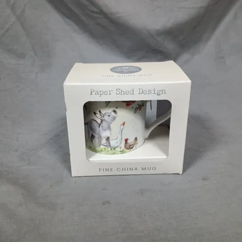 BOXED PAPER SHED MUG DONKEY & COCK 
