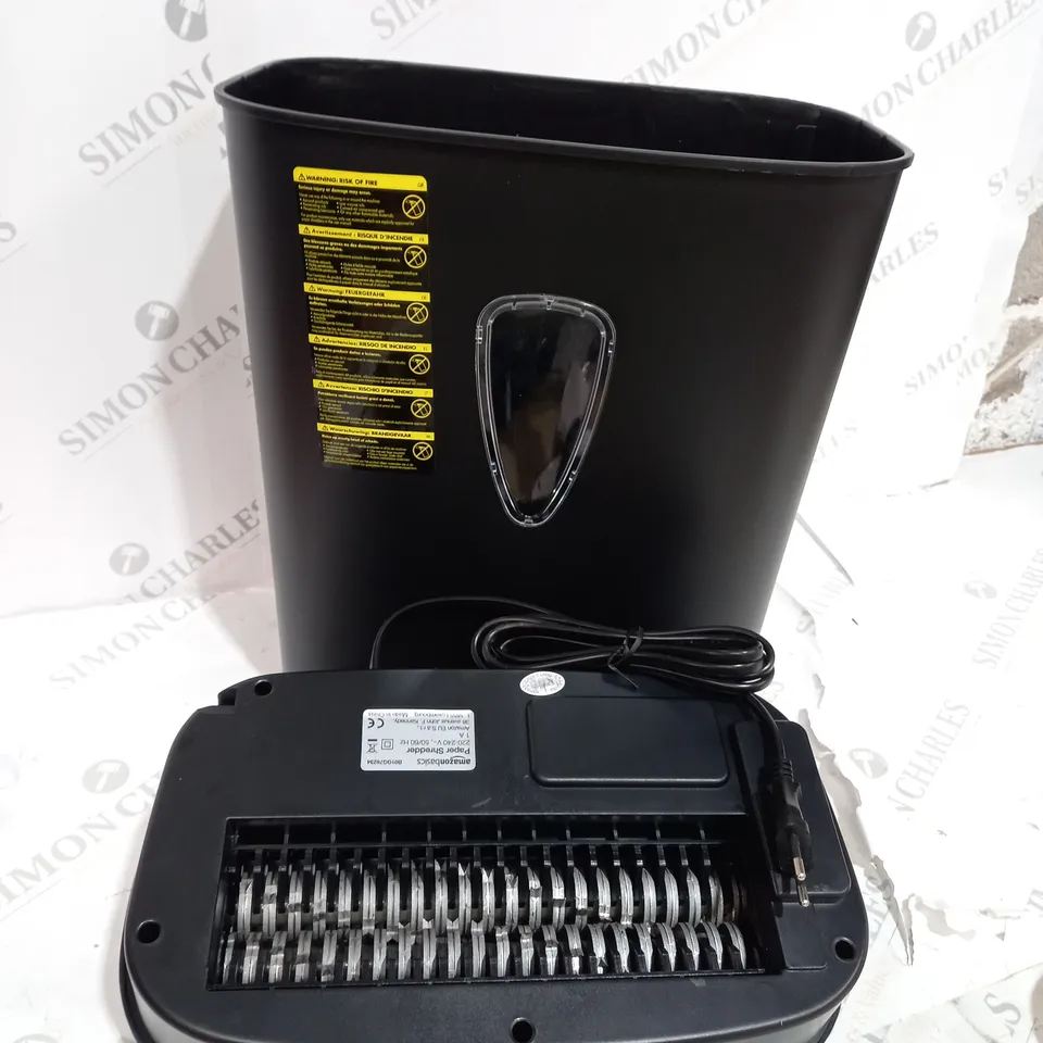 BOXED AMAZON BASICS OFFICE PAPER SHREDDER ELECTRICAL 