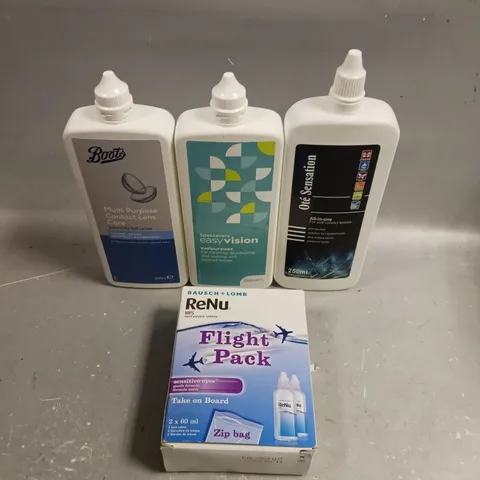 APPROXIMATELY 20 ASSORTED CONTACT LENS LIQUID SOLUTIONS - COLLECTION ONLY