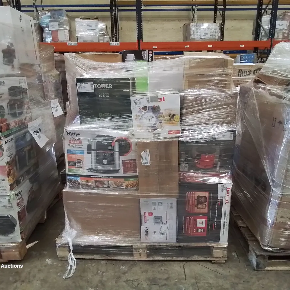 PALLET OF APPROXIMATELY 22 UNPROCESSED RAW RETURN HOUSEHOLD AND ELECTRICAL GOODS TO INCLUDE;