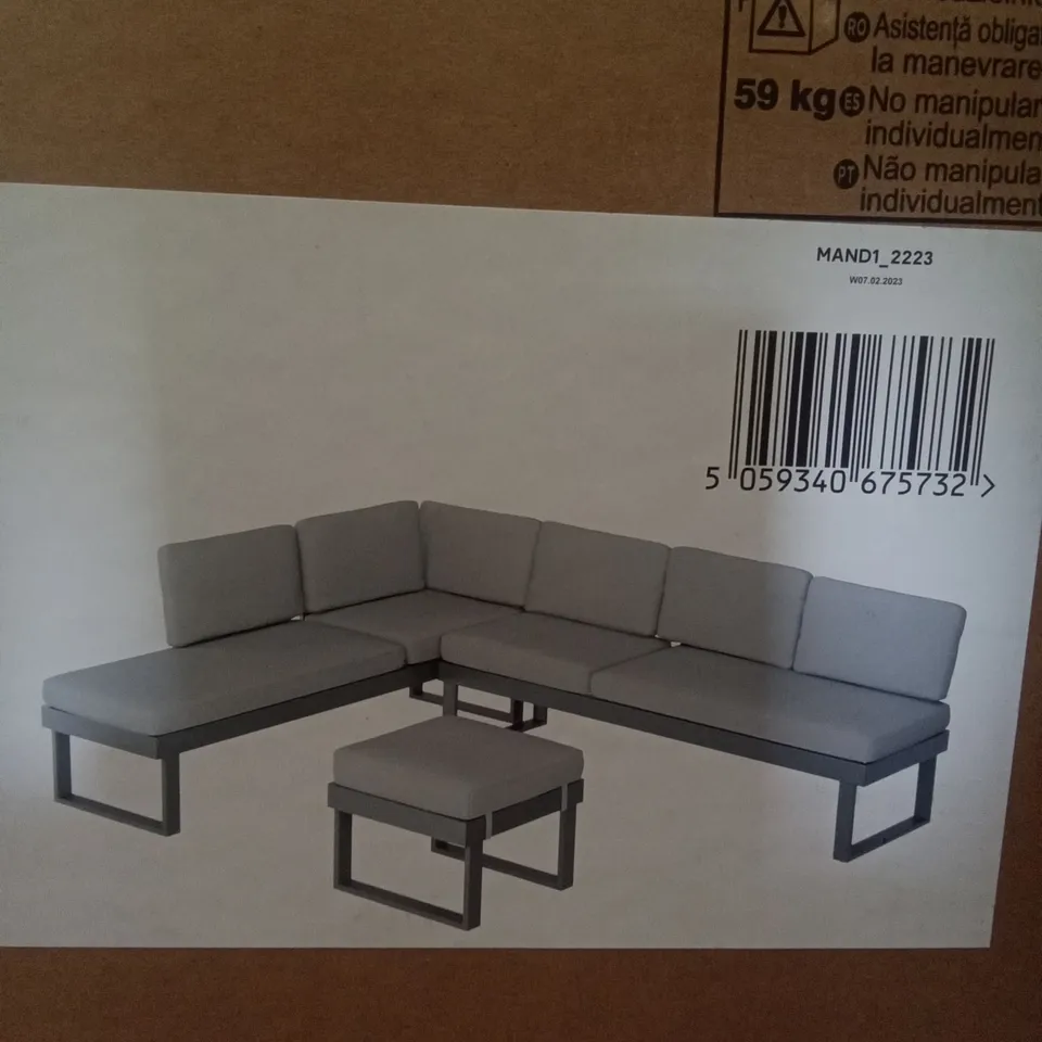 BOXED GOODHOME MOOREA ALUMINIUM COFFEE SET 