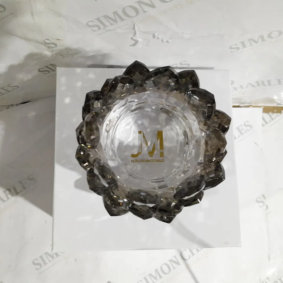 BOXED JULIEN MACDONALD CRYSTAL EFFECT GLASS ORNAMENT