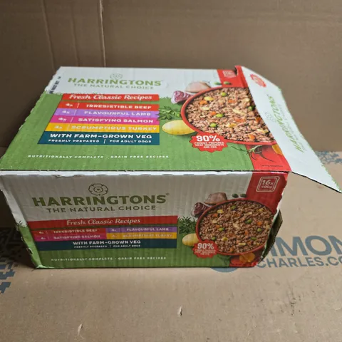 HARRINGTONS THE NATURAL CHOICE FRESH CLASSIC RECIPES DRY DOG FOOD BOX (16 X 100G)