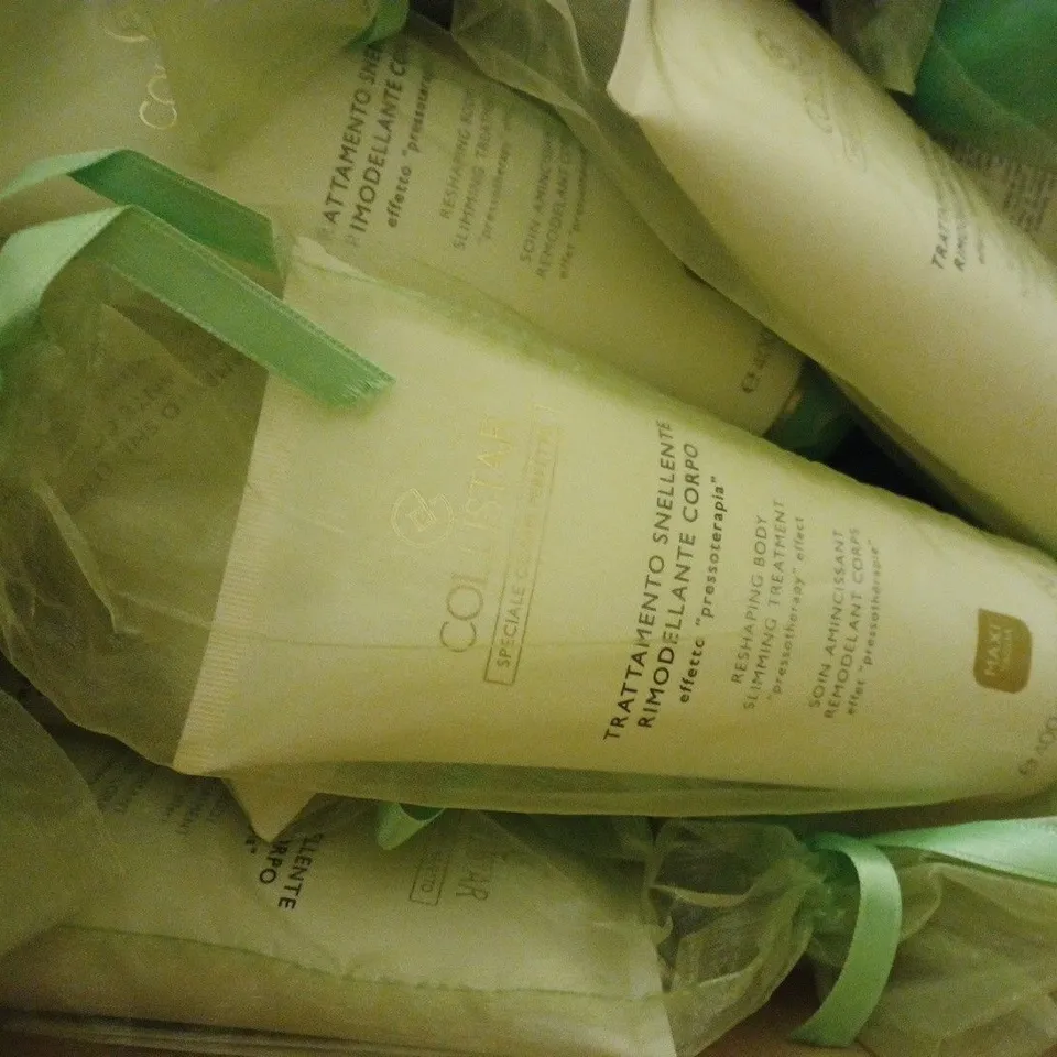 BOX OF APPROX 35 X 400ML COLLISTAR RESHAPING BODY SLIMMING TREATMENT
