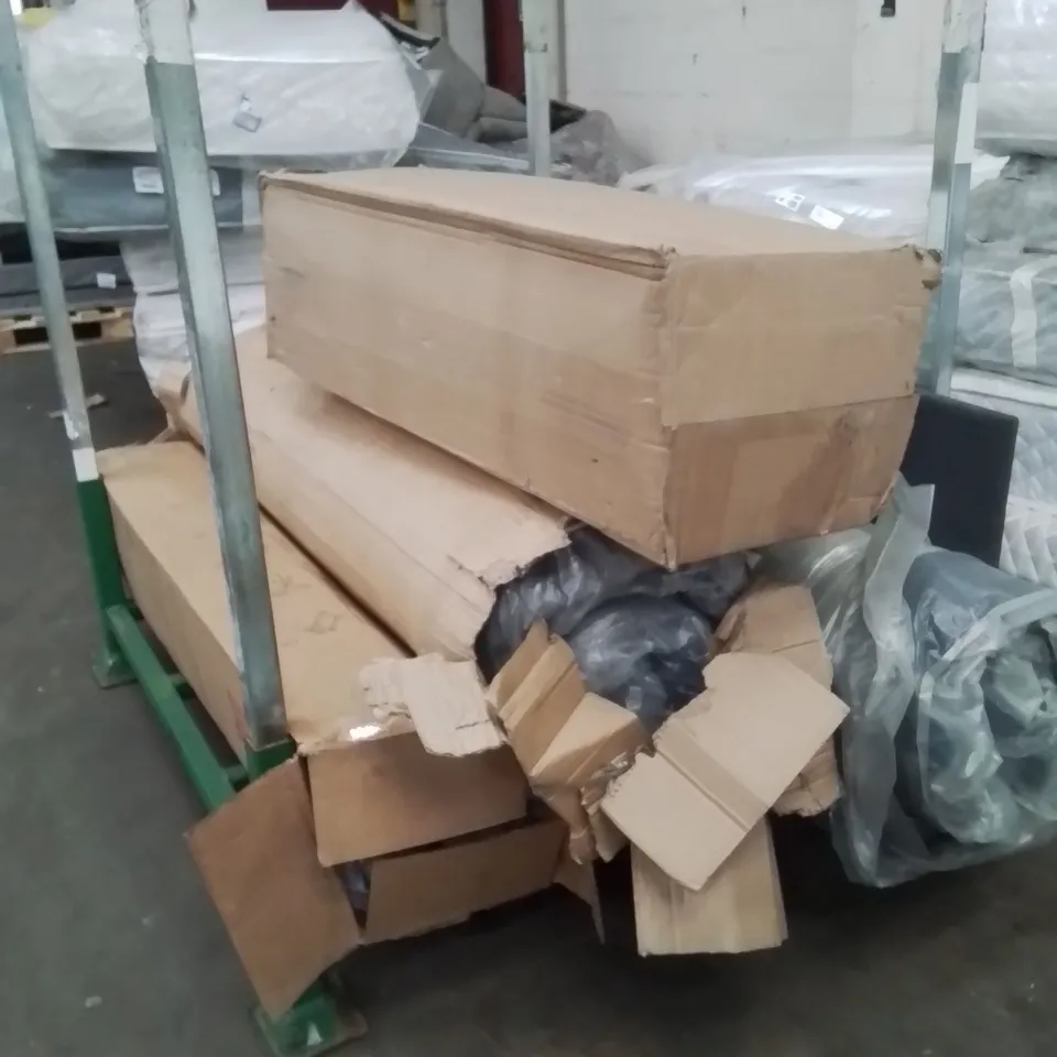 STILLAGE OF APPROXIMATELY 5 ROLLED UP BAGGED MATTRESSES
