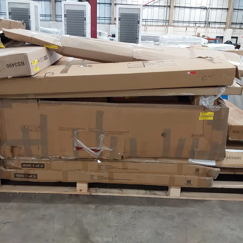 PALLET OF ASSORTED FURNITURE PARTS 
