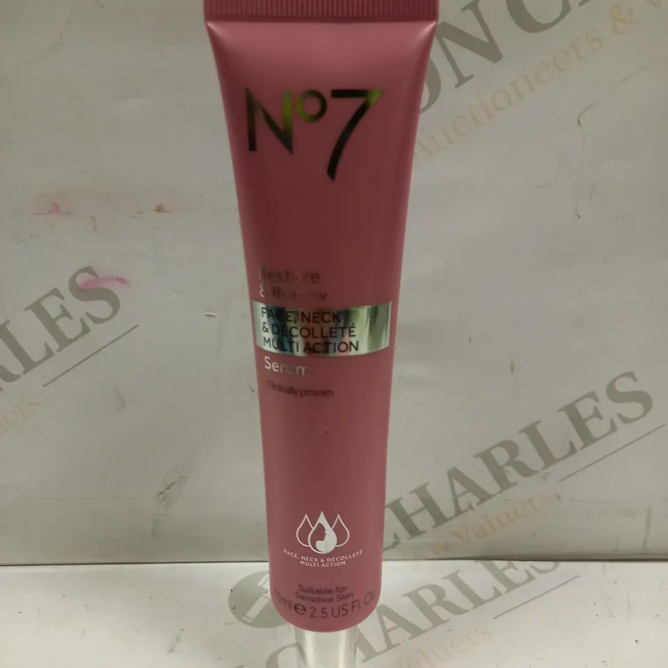 NO7 RESTORE & RENEW FACE/NECK SERUM - 75ML