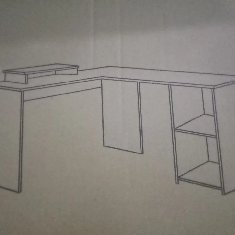 PALLET OF APPROXIMATELY 24 BOXED L-SHAPED COMPUTER DESKS 