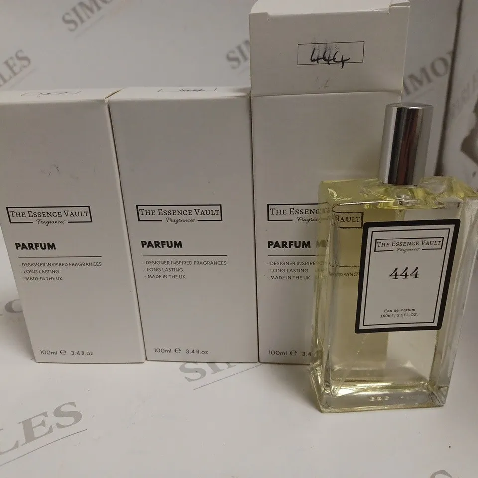 LOT OF 3 100ML THE ESSENCE VAULT PARFUMS