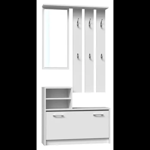 BOXED CENTERVILLE HALL TREE WITH SHOE STORAGE