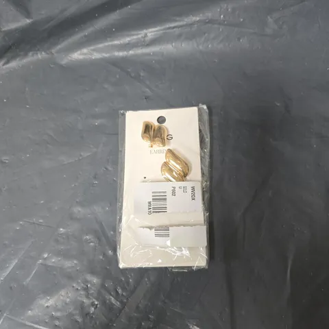 MANGO EARRINGS WITH GEOMETRIC RELIEF UNBOXED