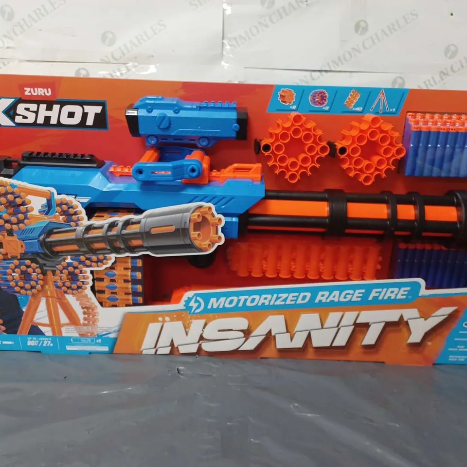 BOXED ZURU XSHOT MOTORISED RAGE FIRE INSANITY