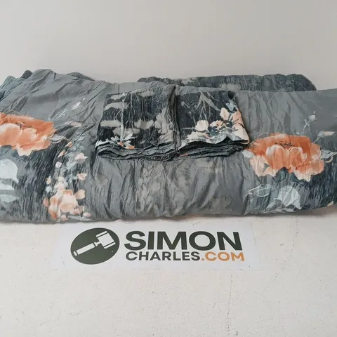 HUSH HAVEN FLORAL PRINTED 3 PIECE COMFORTER SET
