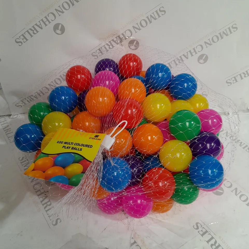 STRAAME 100 MULTI COLOURED PLAY BALLS